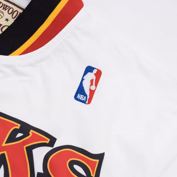 Atlanta Hawks 1995-1996 Authentic Warm Up NBA Jacket White view 5