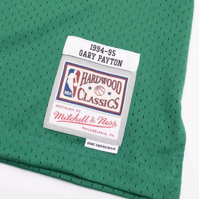 Gary Payton #20 Seattle SuperSonics 1994-95 Swingman NBA Jersey Green view 3