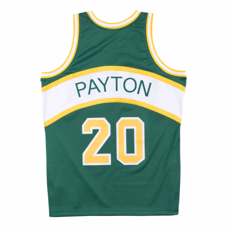 Gary Payton #20 Seattle SuperSonics 1994-95 Swingman NBA Jersey Green view 2