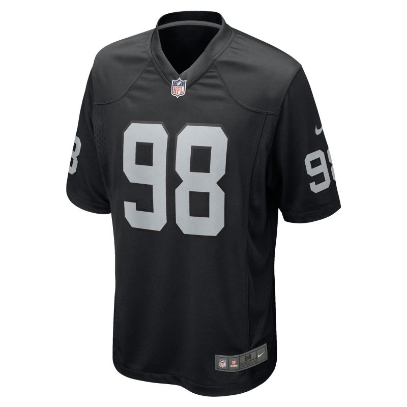 Maxx Crosby #98 Las Vegas Raiders Game NFL Jersey Black view 2