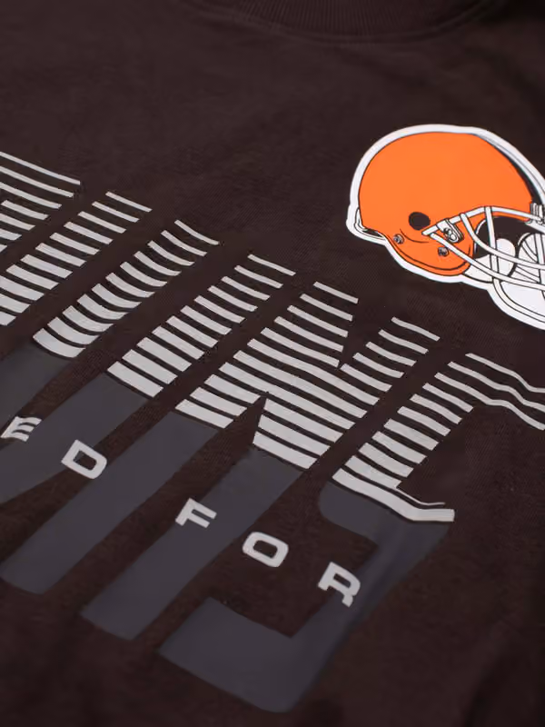 Cleveland Browns 2026 NFL Sideline Team Issue Dri-Fit T-Shirt Brown view 4