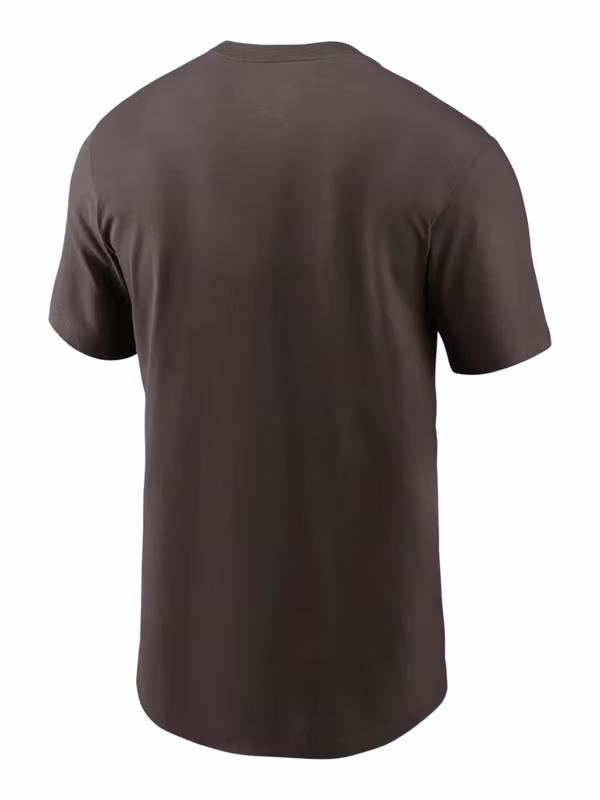 Cleveland Browns 2026 NFL Sideline Team Issue Dri-Fit T-Shirt Brown view 2