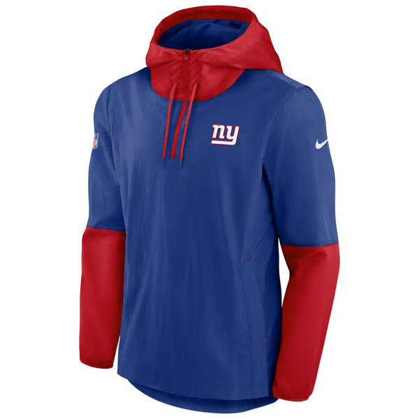 New York Giants Lightweight 2021 NFL Sideline Nike Player Jacket view 1