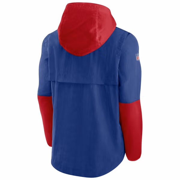 New York Giants Lightweight 2021 NFL Sideline Nike Player Jacket view 2
