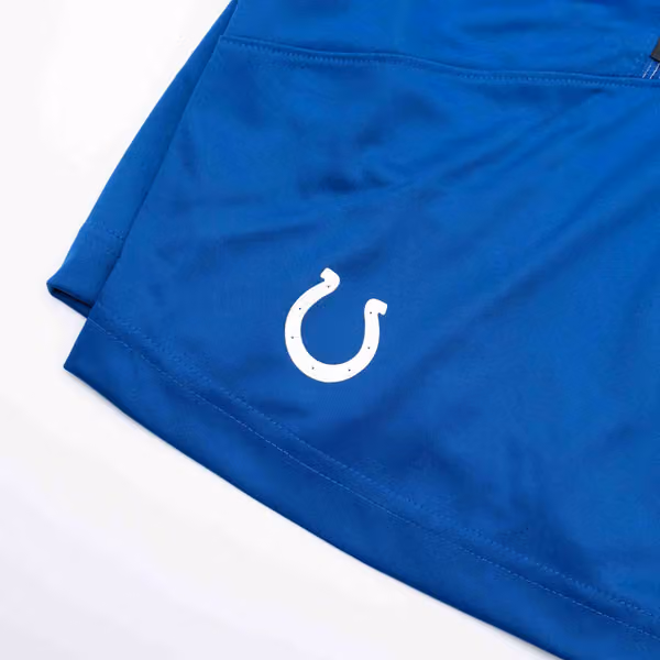 Indianapolis Colts 2021 NFL On-Field Sideline Nike Shorts Blue view 3