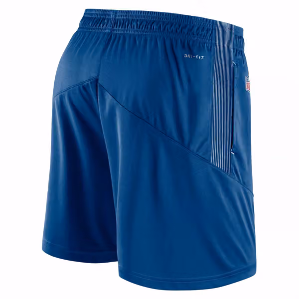 Indianapolis Colts 2021 NFL On-Field Sideline Nike Shorts Blue view 2