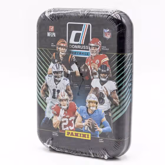 2024 Panini Donruss Football NFL Winter Holiday Tin view 1