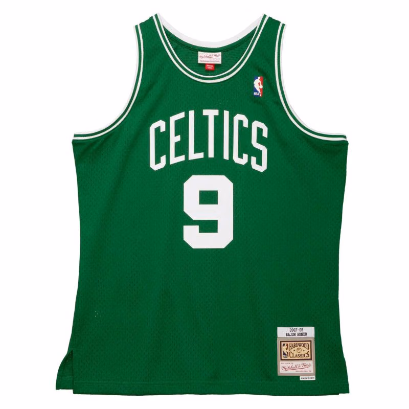 Rajon Rondo #9 Boston Celtics 2007-08 Swingman NBA Jersey Green view 1