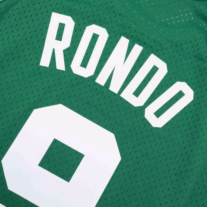 Rajon Rondo #9 Boston Celtics 2007-08 Swingman NBA Jersey Green view 5