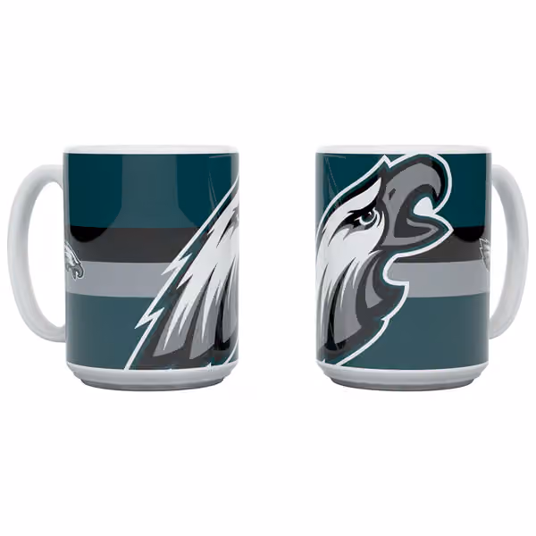 Philadelphia EaglesTriple Logo Jumbo NFL Mug (450 ml) view 1