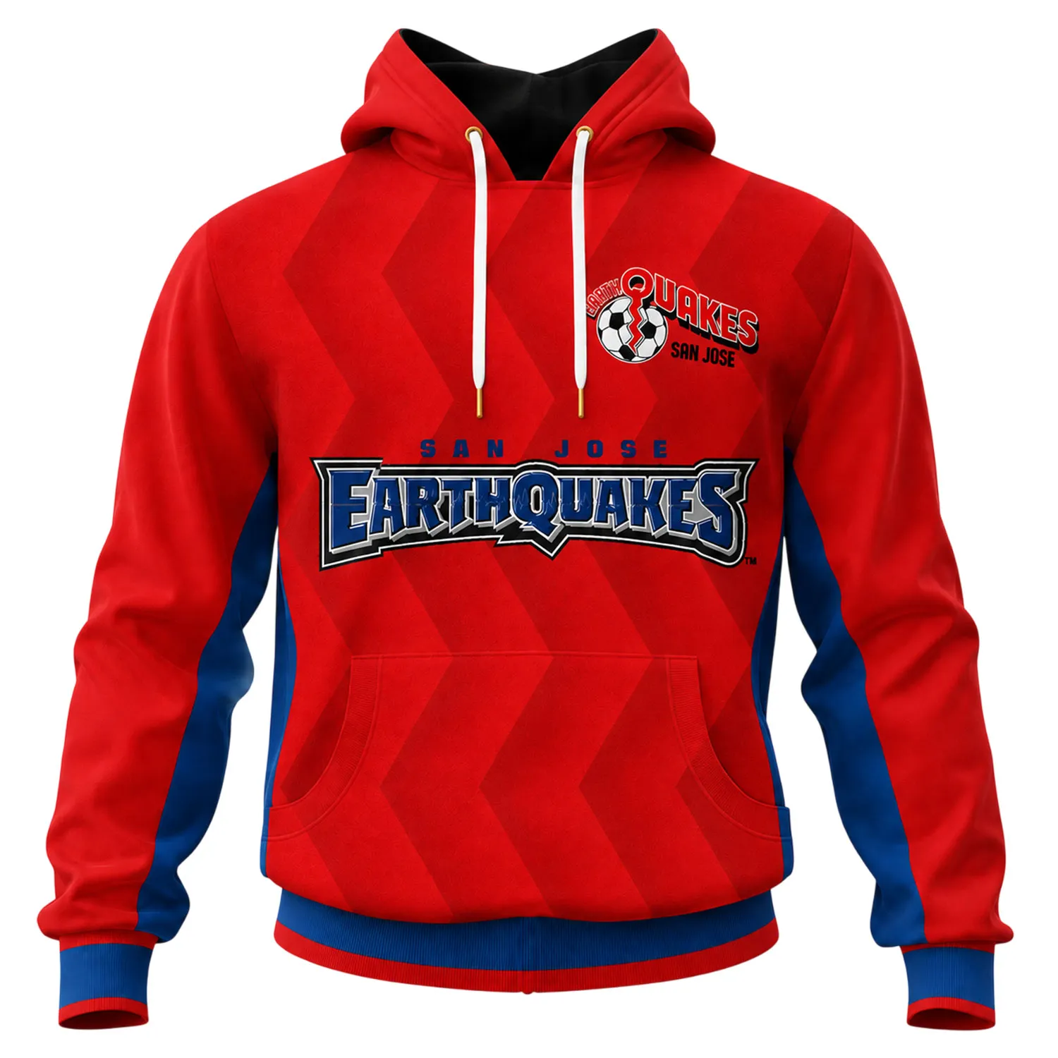 San Jose Earthquakes Red Hoodie –Vibrant Fan Apparel