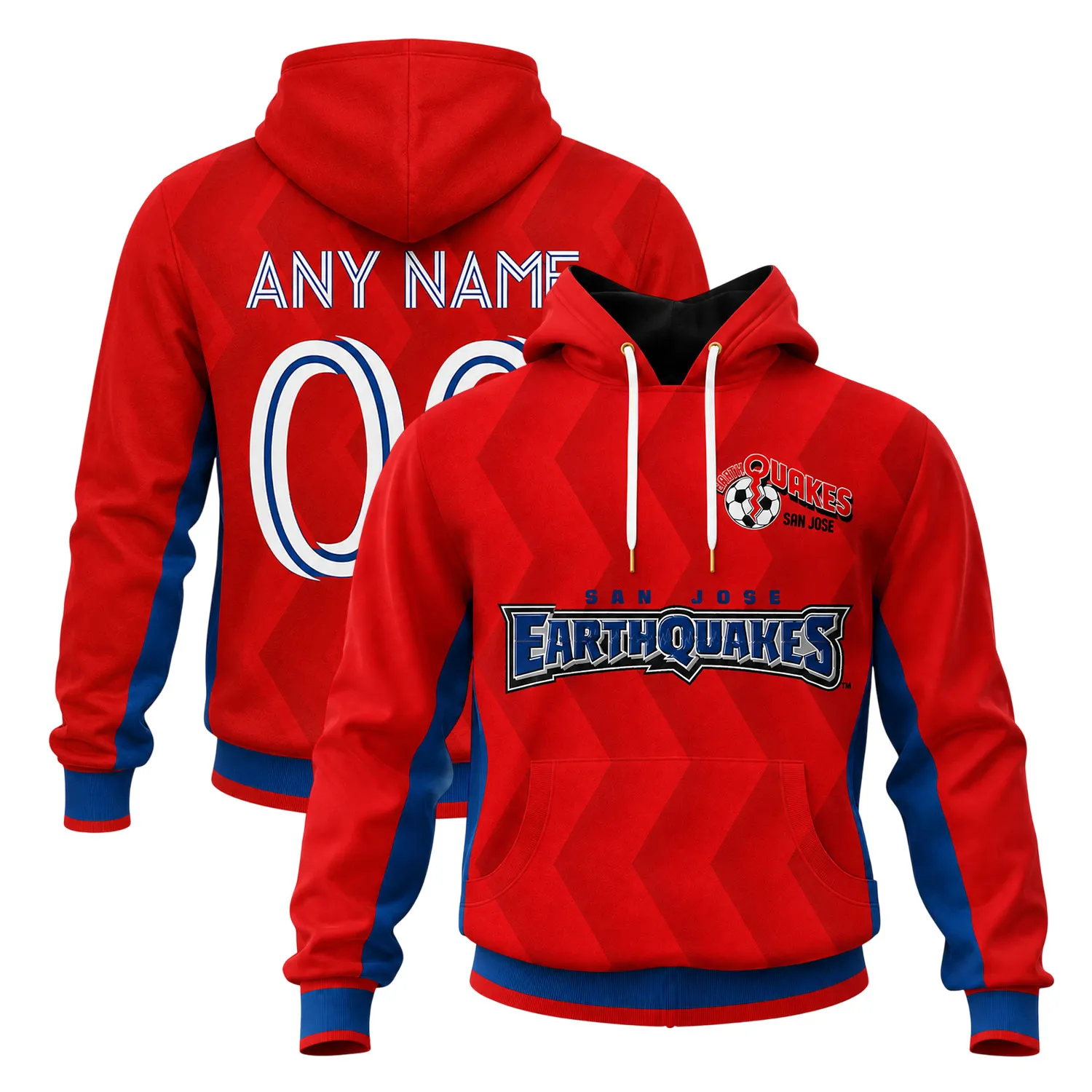San Jose Earthquakes Red Hoodie –Vibrant Fan Apparel