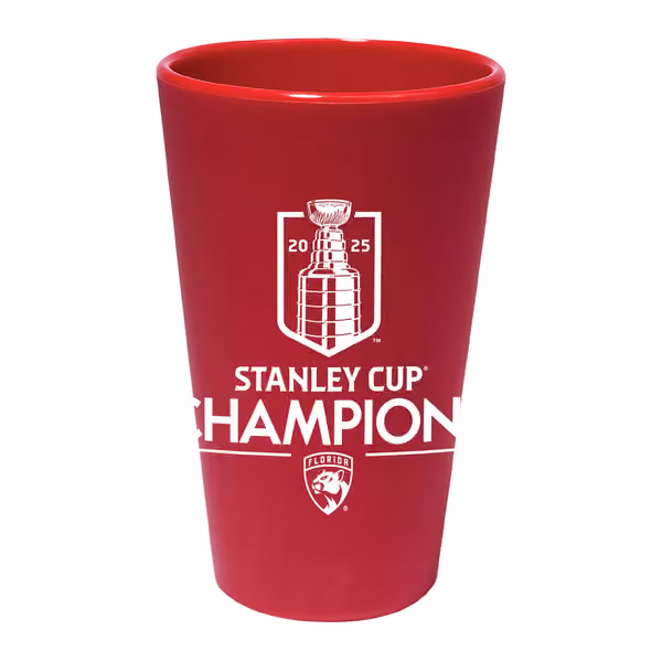 Florida Panthers 2025 Stanley Cup Champions Silicone Pint Glass view 1