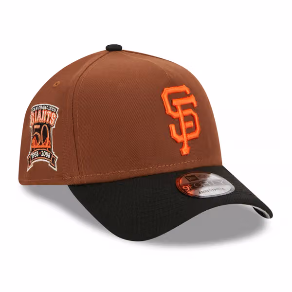San Francisco Giants Harvest New Era A-Frame Trucker MLB Cap product photo