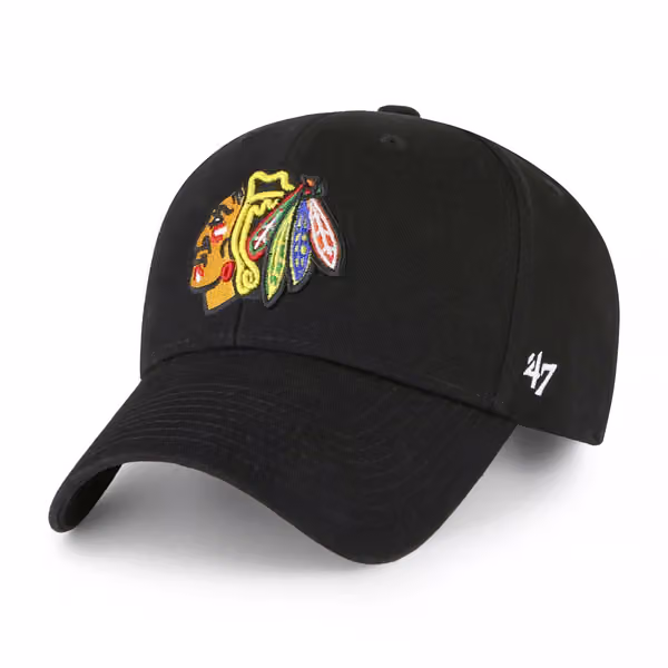 Chicago Blackhawks '47 MVP Legend Adjustable NHL Cap Black product photo