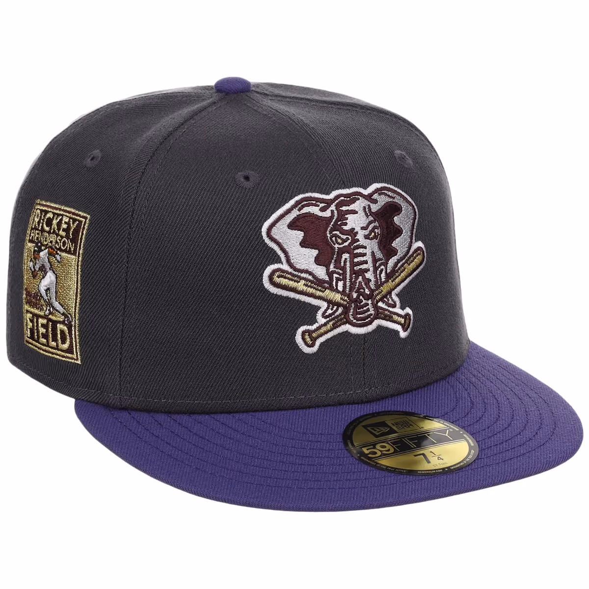Oakland Athletics MLB Midnight Orchid New Era 59FIFTY front view
