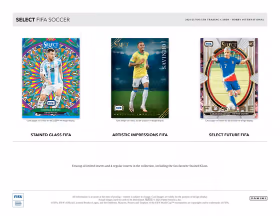2024/25 Panini Select FIFA Fußball International Hobby Box view 3