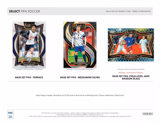 2024/25 Panini Select FIFA Fußball International Hobby Box view 2
