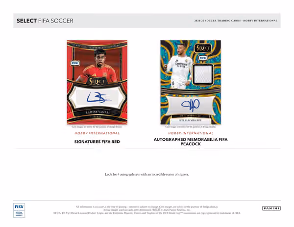 2024/25 Panini Select FIFA Fußball International Hobby Box view 4