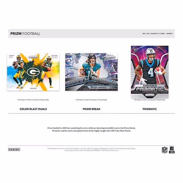 2025 Panini Prizm Football NFL Hobby Box view 4