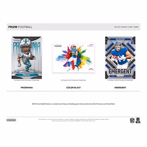 2025 Panini Prizm Football NFL Hobby Box view 3