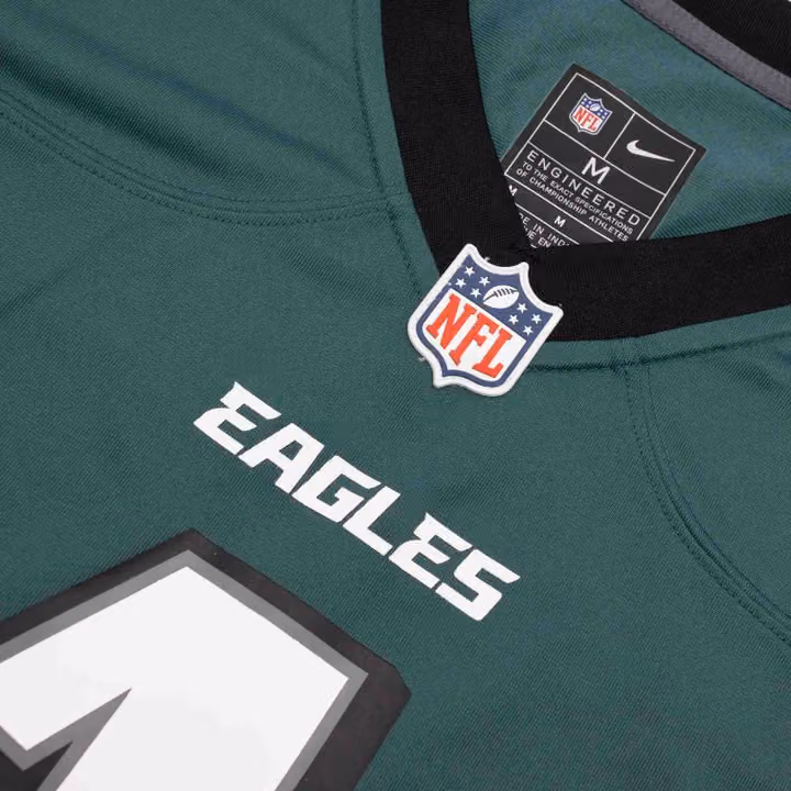 Jalen Hurts #1 Philadelphia Eagles Nike Game NFL Jersey Green (2025) view 5