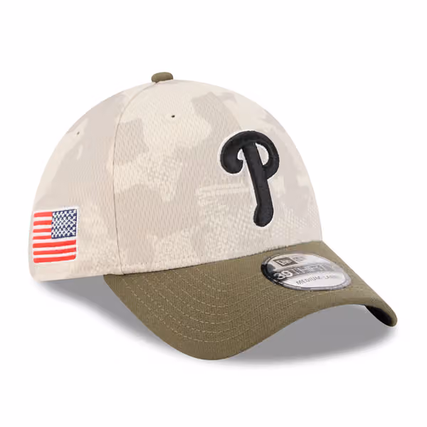 Philadelphia Phillies 2025 MLB Armed Forces New Era 39THIRTY Flex Cap product photo