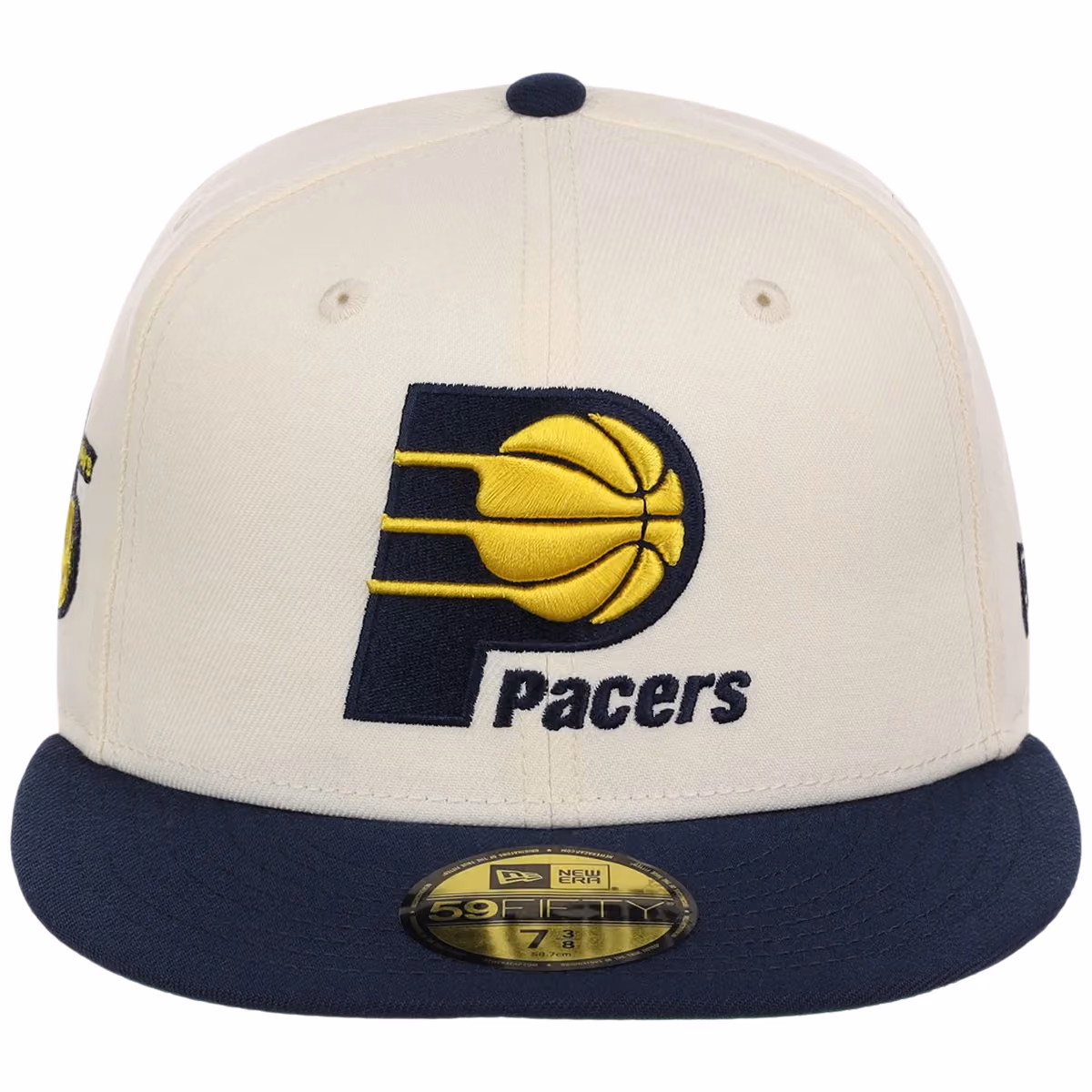 Indiana Pacers NBA Chrome OTC New Era 59FIFTY (Chrome/Navy) detail view