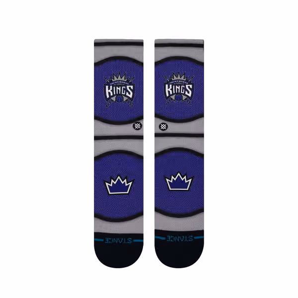 Sacramento Kings Classic Mini Ball Stance Crew Socks view 2