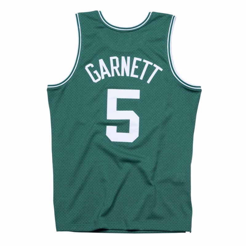 Kevin Garnett #5 Boston Celtics 2007-08 Swingman NBA Jersey Green view 2