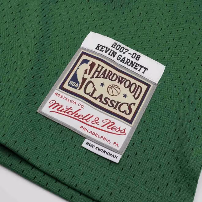 Kevin Garnett #5 Boston Celtics 2007-08 Swingman NBA Jersey Green view 3