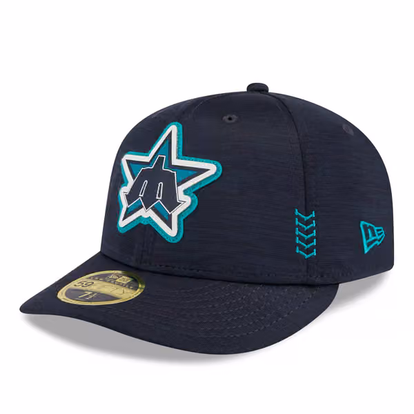 Seattle Mariners 2024 MLB Clubhouse New Era Low Profile 59FIFTY Fitted Cap Navy product photo
