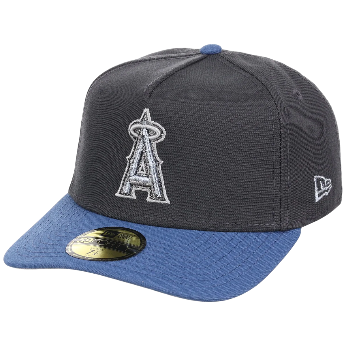 Anaheim Angels MLB Indigo Steel New Era 59FORTY detail view