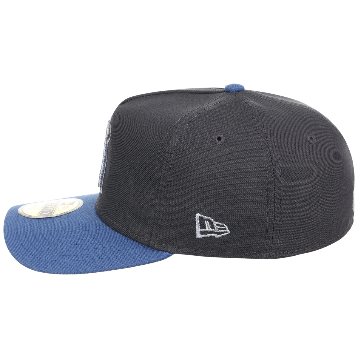 Anaheim Angels MLB Indigo Steel New Era 59FORTY detail view