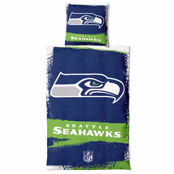 Seattle Seahawks Raw NFL Bedding Set view 1