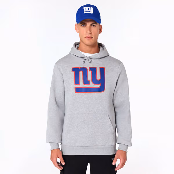 New York Giants Logo Hoodie New Era NFL Sweatshirt Grey view 1
