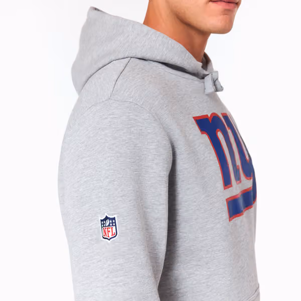 New York Giants Logo Hoodie New Era NFL Sweatshirt Grey view 3