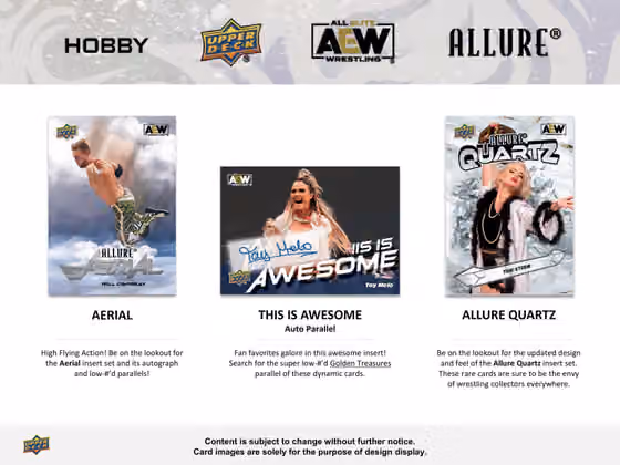 2024 Upper Deck AEW Allure Wrestling Hobby Box view 3