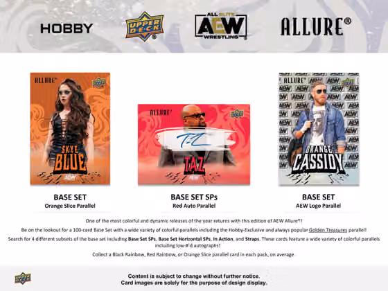 2024 Upper Deck AEW Allure Wrestling Hobby Box view 2