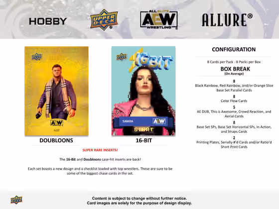 2024 Upper Deck AEW Allure Wrestling Hobby Box view 5