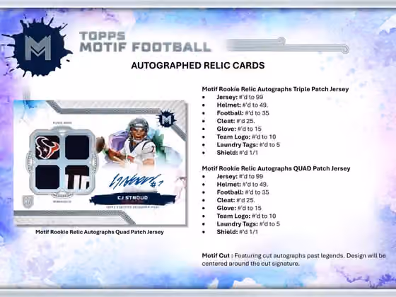 2023 Topps Motif Football Hobby Box view 6
