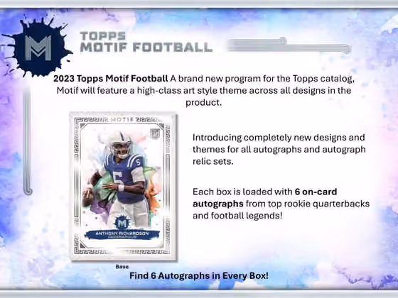 2023 Topps Motif Football Hobby Box view 3