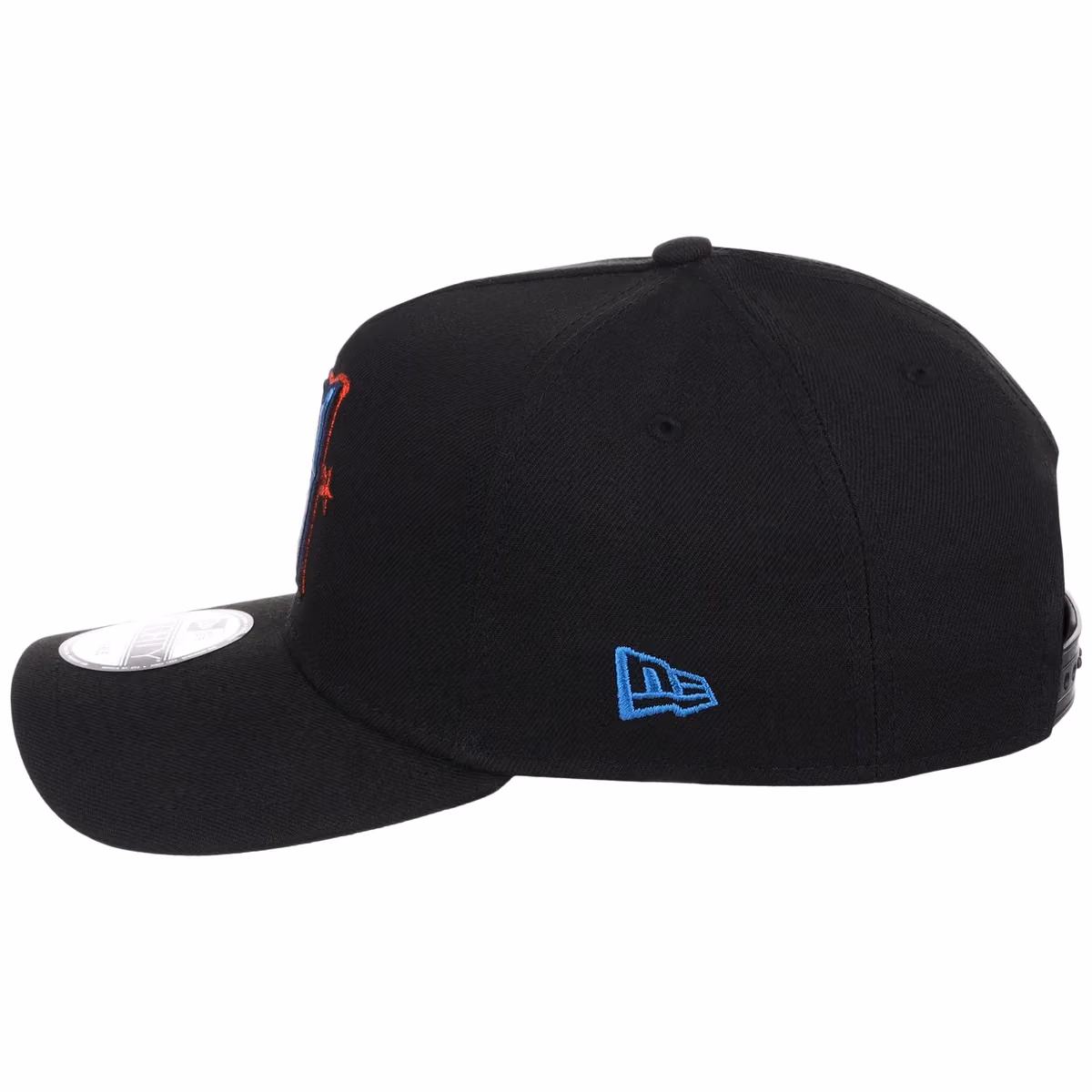 Houston Texans NFL Black Dome New Era 9FORTY A-Frame detail view
