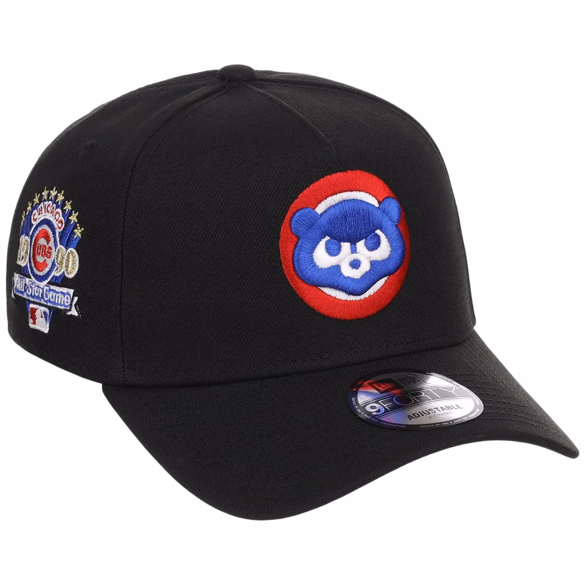 Chicago Cubs MLB Black Dome New Era 9FORTY A-Frame front view