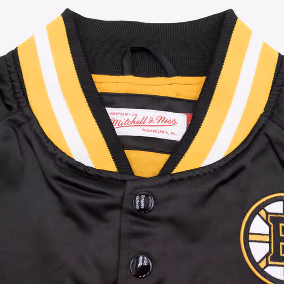 Boston Bruins Mitchell & Ness Lightweight Satin NHL Jacket view 4