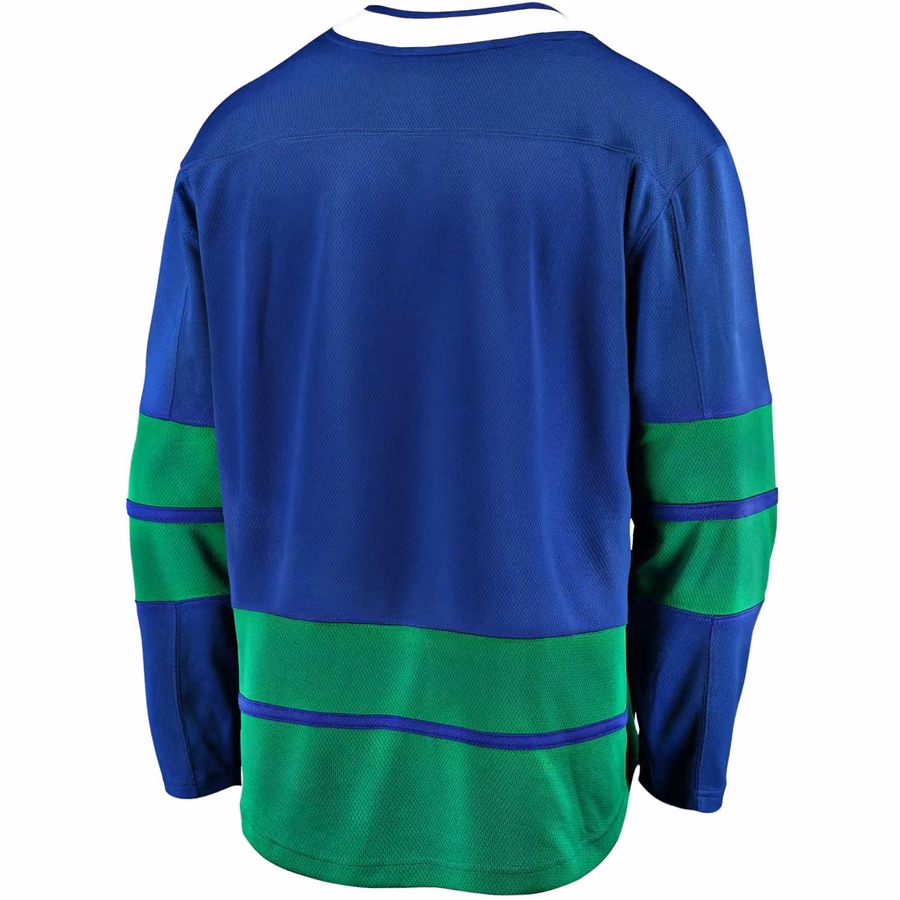 Vancouver Canucks Fanatics Breakaway NHL Jersey Alternate Blue view 2