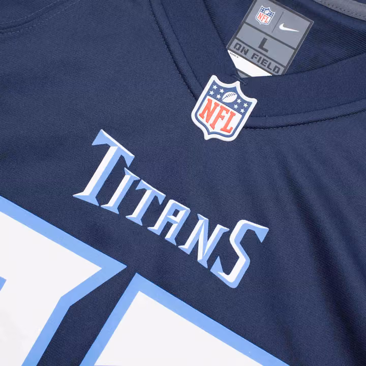 Derrick Henry #22 Tennessee Titans Nike Game NFL Football Jersey Navy view 5
