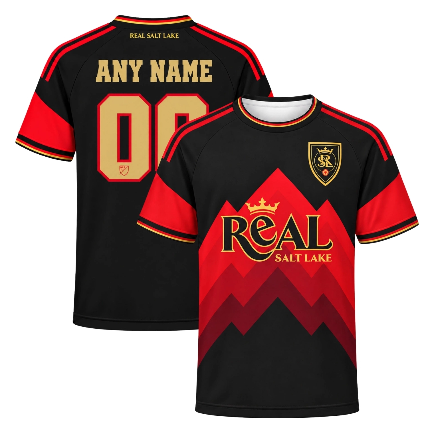 Real Salt Lake Black Jersey 2026 Bold Red Edition