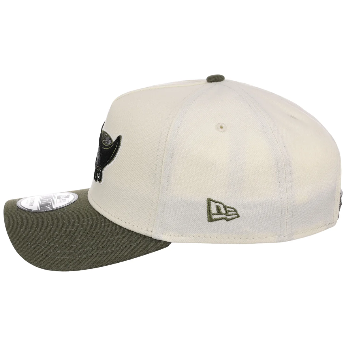 Tampa Bay Rays MLB Chrome Olive New Era 9FORTY detail view
