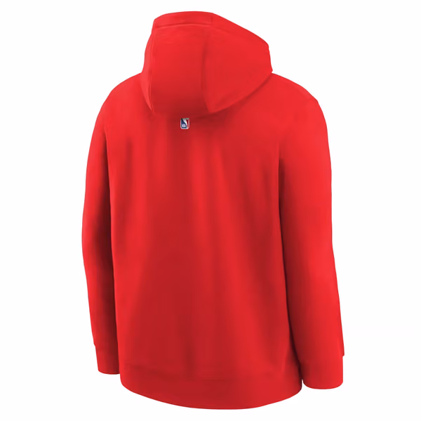 Chicago Bulls NBA Logo Nike Club Hoodie Red (YOUTH) view 2